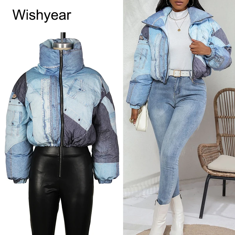 Модная хлопковая верхняя одежда с принтом, женская зимняя теплая куртка Parker с длинными рукавами и высоким воротом на молнии, топы, уличная синяя короткая куртка
Модная хлопковая верхняя одежда с принтом, женская зимняя теплая куртка Parker с длинными рукавами и высоким воротом на молнии, топы, уличная синяя короткая куртка