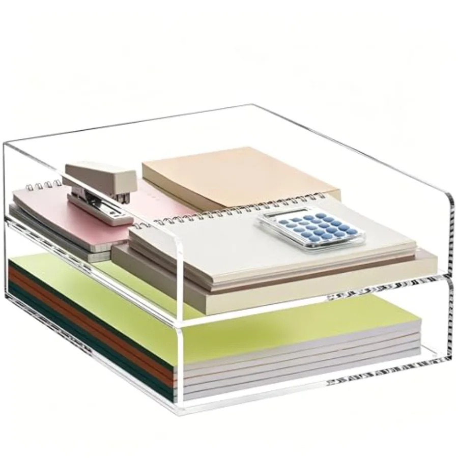 Paper Organizer Letter Tray, Acrylic Desk Organizer, Clear File Organizer for Desk, Stackable Paper Tray for Documents, A4 File
Paper Organizer Letter Tray, Acrylic Desk Organizer, Clear File Organizer for Desk, Stackable Paper Tray for Documents, A4 File