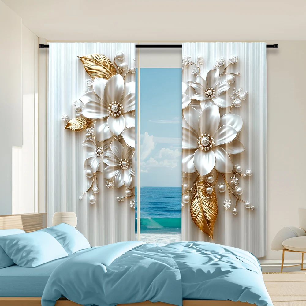 2Pcs Floral Botanical Print Curtains Rod Hole Design Polyester Perfect For Living Room Bedroom Kitchen Elegant Home Decor
2Pcs Floral Botanical Print Curtains Rod Hole Design Polyester Perfect For Living Room Bedroom Kitchen Elegant Home Decor