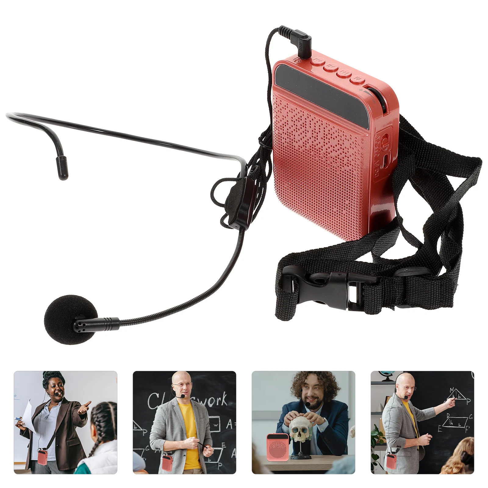 1Set Wireless Ear Mic High-Frequency Voice Amplifier for Teacher Outdoor Conference Portable Rechargeable Mini Speaker with
1Set Wireless Ear Mic High-Frequency Voice Amplifier for Teacher Outdoor Conference Portable Rechargeable Mini Speaker with