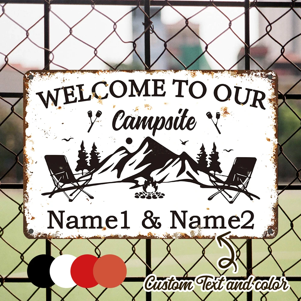 2D Flat, Custom Campground Metal Wall Art Logo Easy To Hang For Outdoor Farmhouse Bar Plaque Decoration Ideal Gift Decoration
2D Flat, Custom Campground Metal Wall Art Logo Easy To Hang For Outdoor Farmhouse Bar Plaque Decoration Ideal Gift Decoration