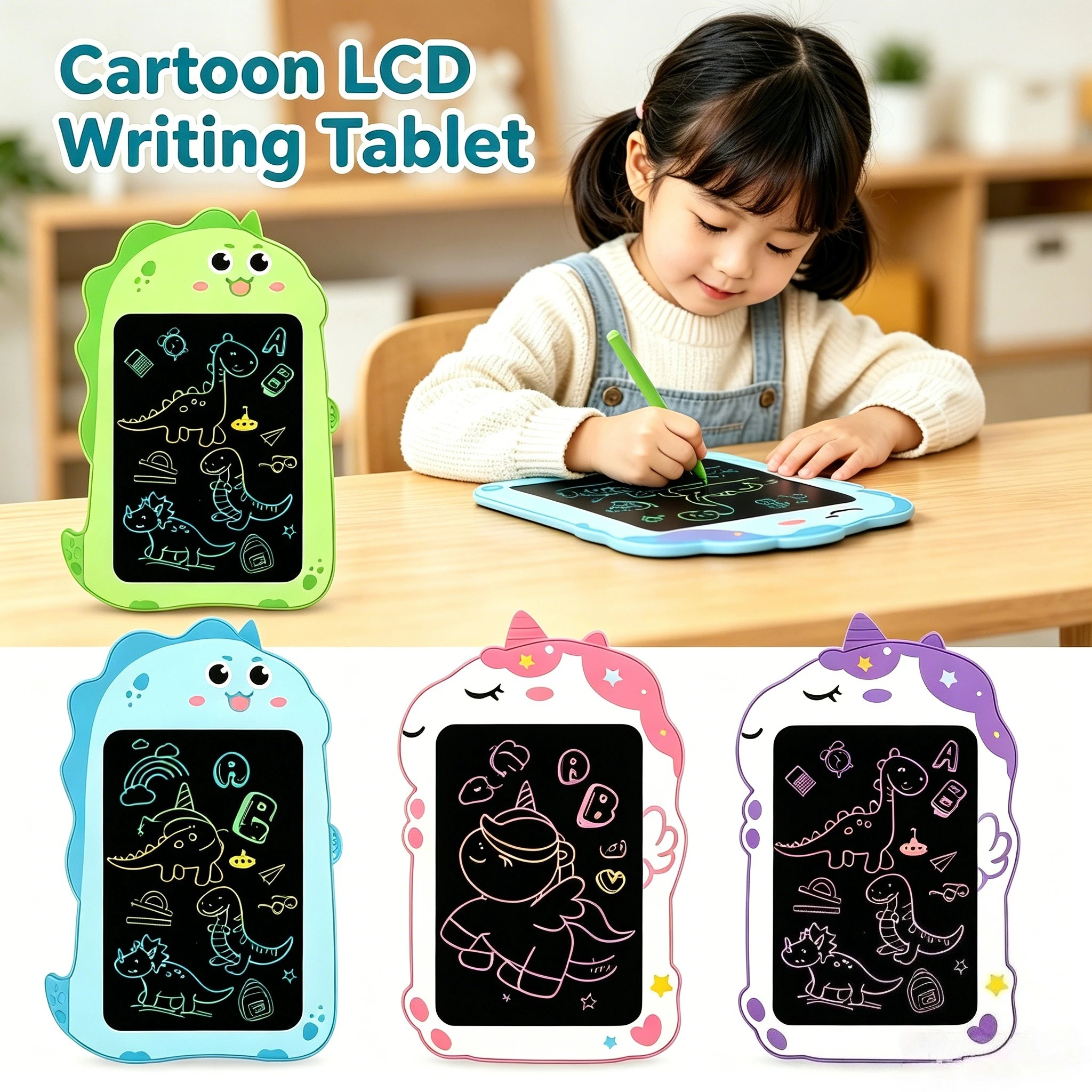 8.5in Cartoon LCD Writing Tablet Drawing Board Kids Graffiti Sketchpad Toys Handwriting Blackboard Magic Drawing Board Toy Gifts
8.5in Cartoon LCD Writing Tablet Drawing Board Kids Graffiti Sketchpad Toys Handwriting Blackboard Magic Drawing Board Toy Gifts