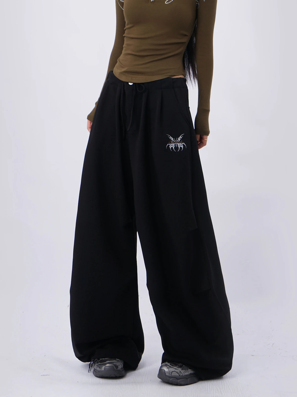 Black Casual Wide Leg Workwear Pants Women's Loose Drapey Hiphop Street Dance Jazz Dancing Sports Yamamoto Casual Pants
Black Casual Wide Leg Workwear Pants Women's Loose Drapey Hiphop Street Dance Jazz Dancing Sports Yamamoto Casual Pants
