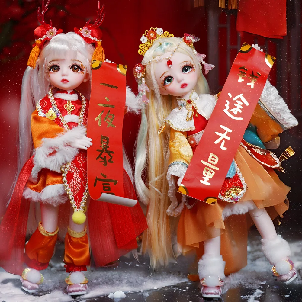 DBS DREAM FAIRY Doll 1/6 BJD Vintage Series Mechanical Joint Body Dragon Year Celebration with Makeup Wig Eyes Clothes Girl SD
DBS DREAM FAIRY Doll 1/6 BJD Vintage Series Mechanical Joint Body Dragon Year Celebration with Makeup Wig Eyes Clothes Girl SD