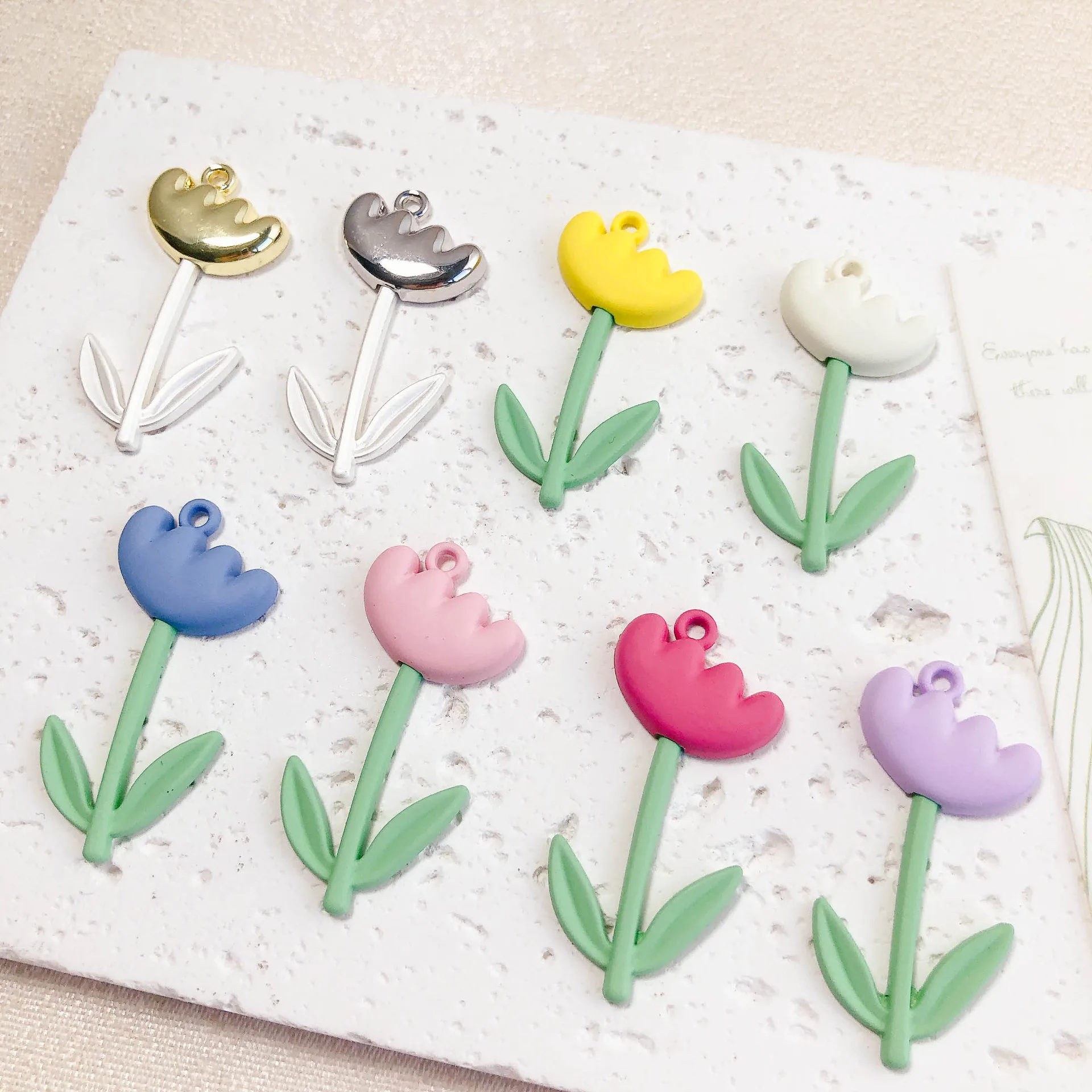 10pcs Handmade Flower Pendant Charms Colorful Alloy Necklace Earrings Pendant Connectors Diy Jewelry Making Findings Accessories
10pcs Handmade Flower Pendant Charms Colorful Alloy Necklace Earrings Pendant Connectors Diy Jewelry Making Findings Accessories
