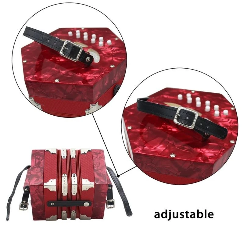 R6FE 20 Button Concertina with Carrying Bag Professional Playing Hexagon Accordion
R6FE 20 Button Concertina with Carrying Bag Professional Playing Hexagon Accordion
