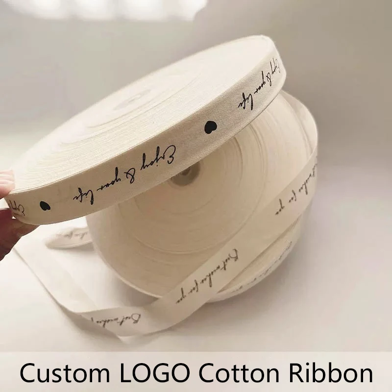 Personalized Logo Cotton Ribbon Roll Strap Brand Name Packaging Florist Gift Tape Sewing Crafts Materials DIY Sewing Accessories
Personalized Logo Cotton Ribbon Roll Strap Brand Name Packaging Florist Gift Tape Sewing Crafts Materials DIY Sewing Accessories