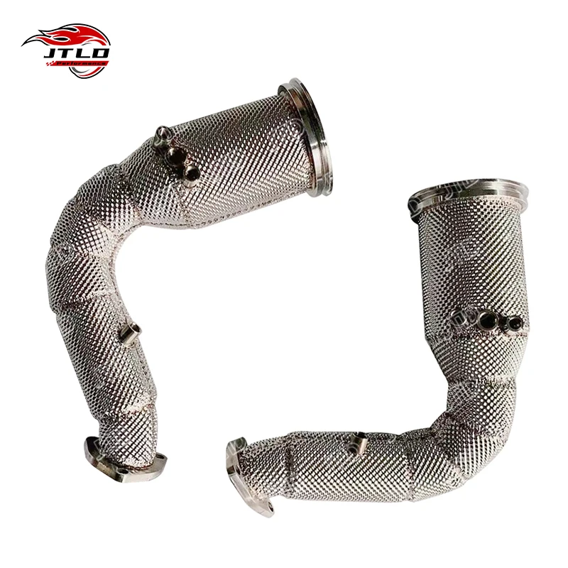 Exhaust Donwpipe With Heat Shield For Lamborghini URUS 4.0T For Audi RSQ8 With OPF Exhaust System Exhaust Test Pipes
Exhaust Donwpipe With Heat Shield For Lamborghini URUS 4.0T For Audi RSQ8 With OPF Exhaust System Exhaust Test Pipes