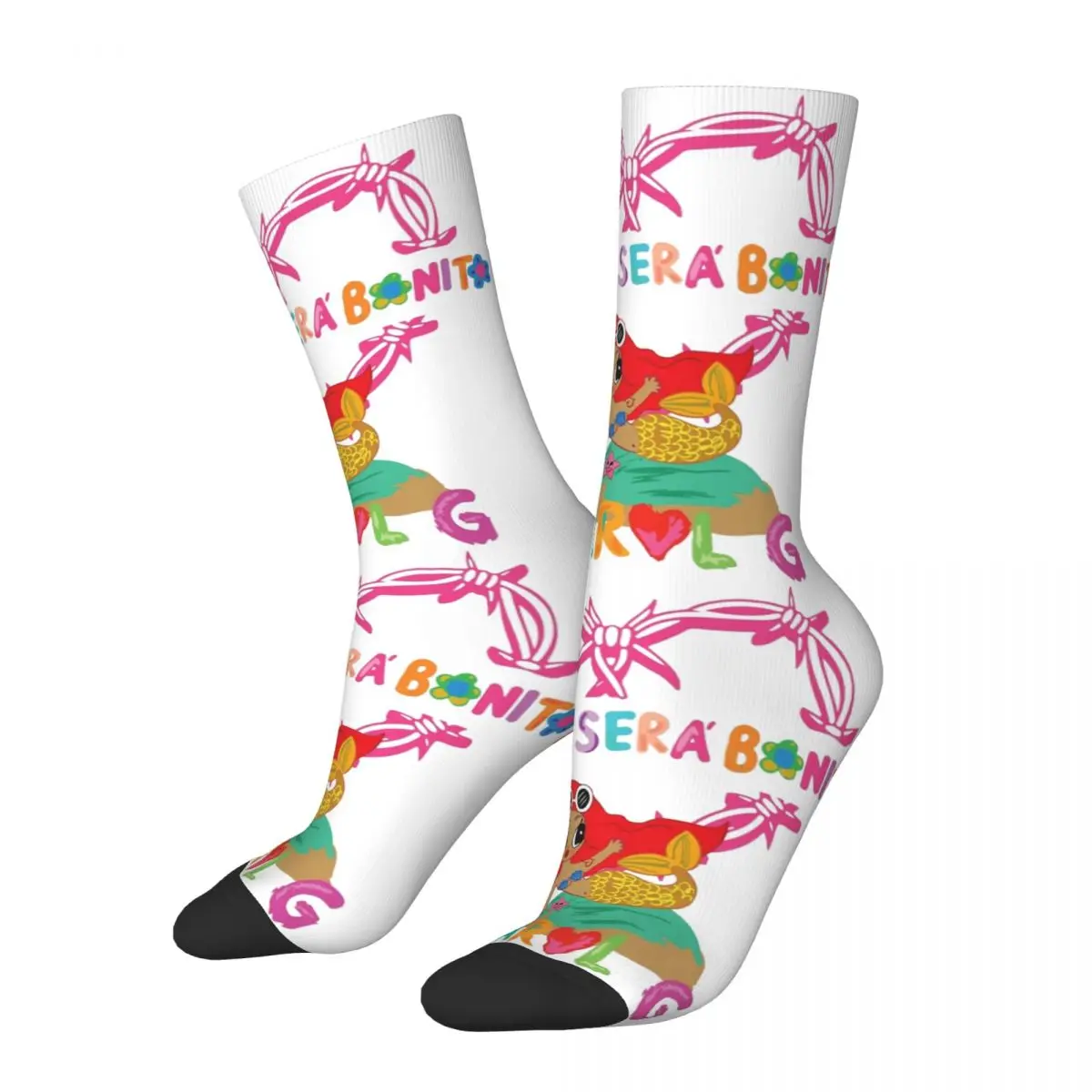 Colorful Manana Sera Bonito Karol G 2023 Heart Soccer Socks Polyester Long Socks for Women Men Breathable
Colorful Manana Sera Bonito Karol G 2023 Heart Soccer Socks Polyester Long Socks for Women Men Breathable