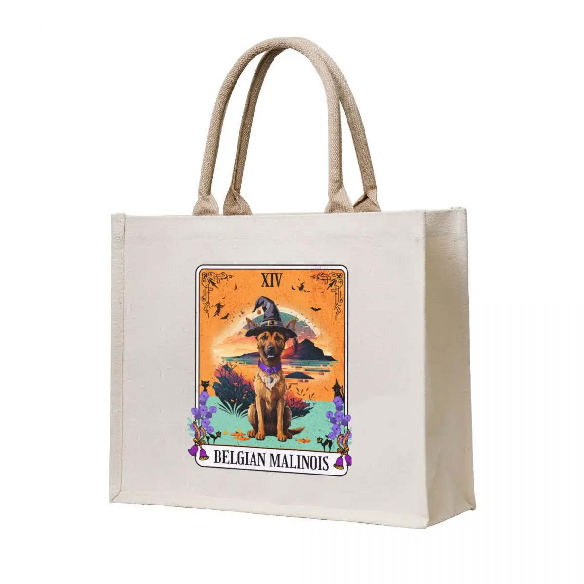 Belgian Malinois Halloween Dog Tarot Design Tote Bag canvas shopping bag tote bag woman custom bags
Belgian Malinois Halloween Dog Tarot Design Tote Bag canvas shopping bag tote bag woman custom bags