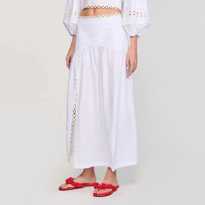 Elegant Women's Spring Summer Vacation Style Half Circle Deep V Waist Cinching Backless Top And Bottom Set Luxury Fashion
Elegant Women's Spring Summer Vacation Style Half Circle Deep V Waist Cinching Backless Top And Bottom Set Luxury Fashion