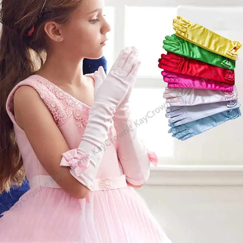 Children Long Gloves Princess Dance Performance Stage Satin Bow Sequins Gloves Girls Birthday Xmas Gifts Party Cosplay Mittens
Children Long Gloves Princess Dance Performance Stage Satin Bow Sequins Gloves Girls Birthday Xmas Gifts Party Cosplay Mittens