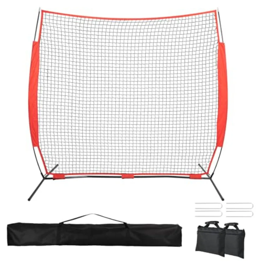 7x7/16x10/20x10ft Backstop Net Ball Stop Net with Handbag Fix Sports Net Barrier by 4 Spikeand2 Sandbag Sports Practice Barrier
7x7/16x10/20x10ft Backstop Net Ball Stop Net with Handbag Fix Sports Net Barrier by 4 Spikeand2 Sandbag Sports Practice Barrier