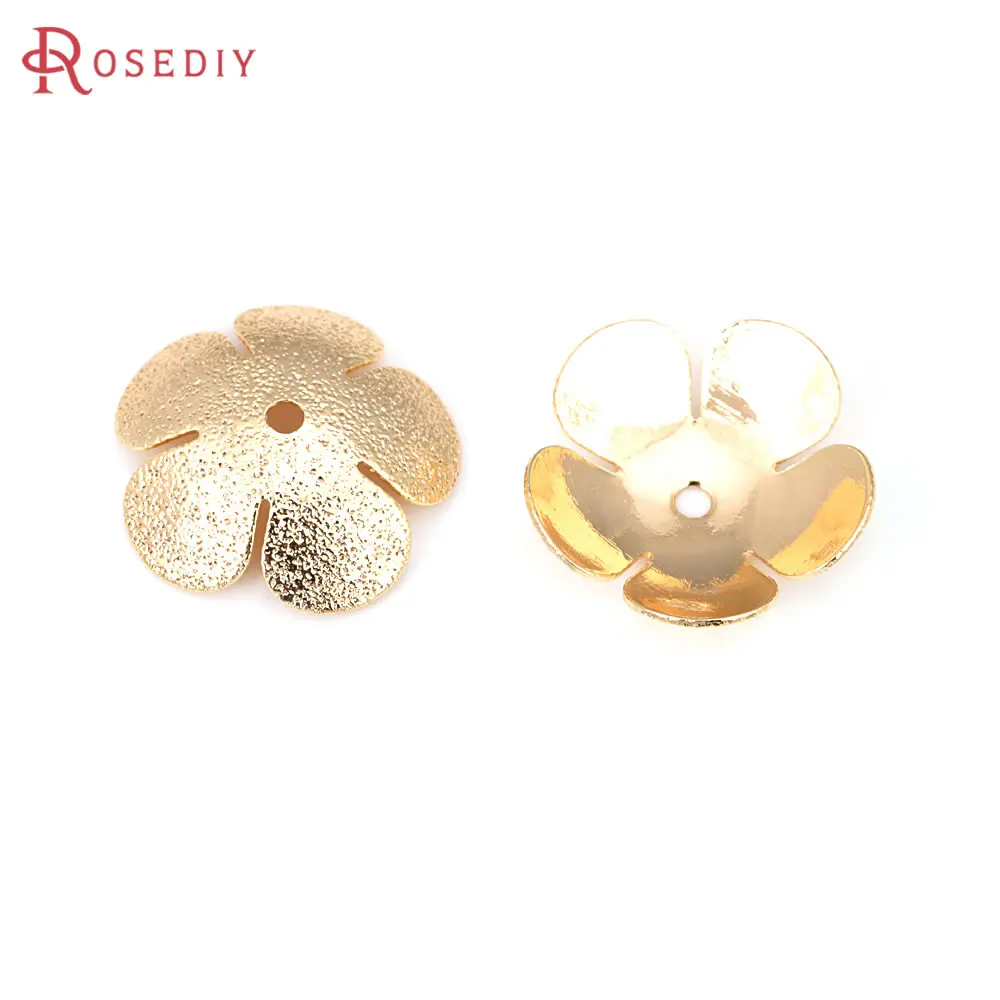 10PCS 18K Gold Color Brass Matte Flower Beads Caps High Quality Diy Jewelry Making Supplies Earrings Accessories for Women
10PCS 18K Gold Color Brass Matte Flower Beads Caps High Quality Diy Jewelry Making Supplies Earrings Accessories for Women