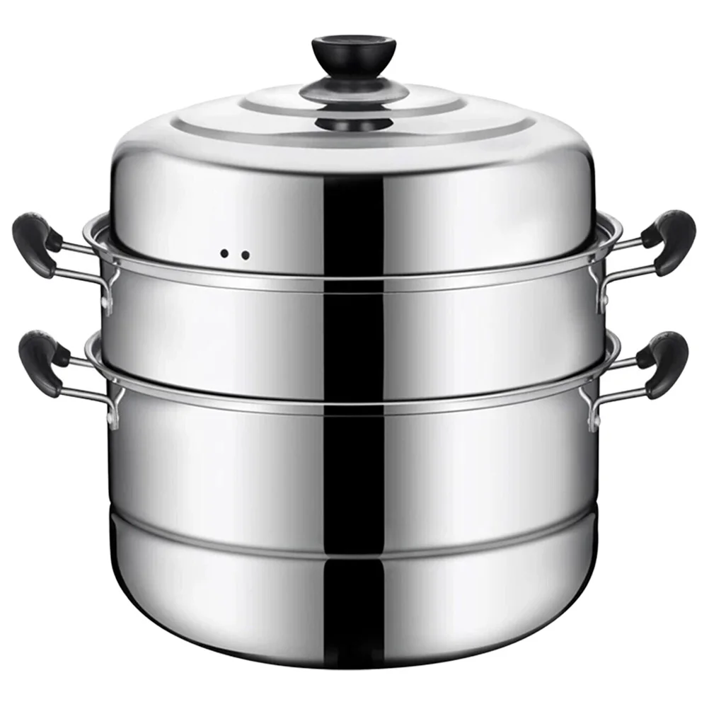 1pc Triple Layer Stainless Steam Pot Steel Stainless Steel Steamer Large Capacity Foldable Stockpot Home Kitchen Steam Cooker
1pc Triple Layer Stainless Steam Pot Steel Stainless Steel Steamer Large Capacity Foldable Stockpot Home Kitchen Steam Cooker