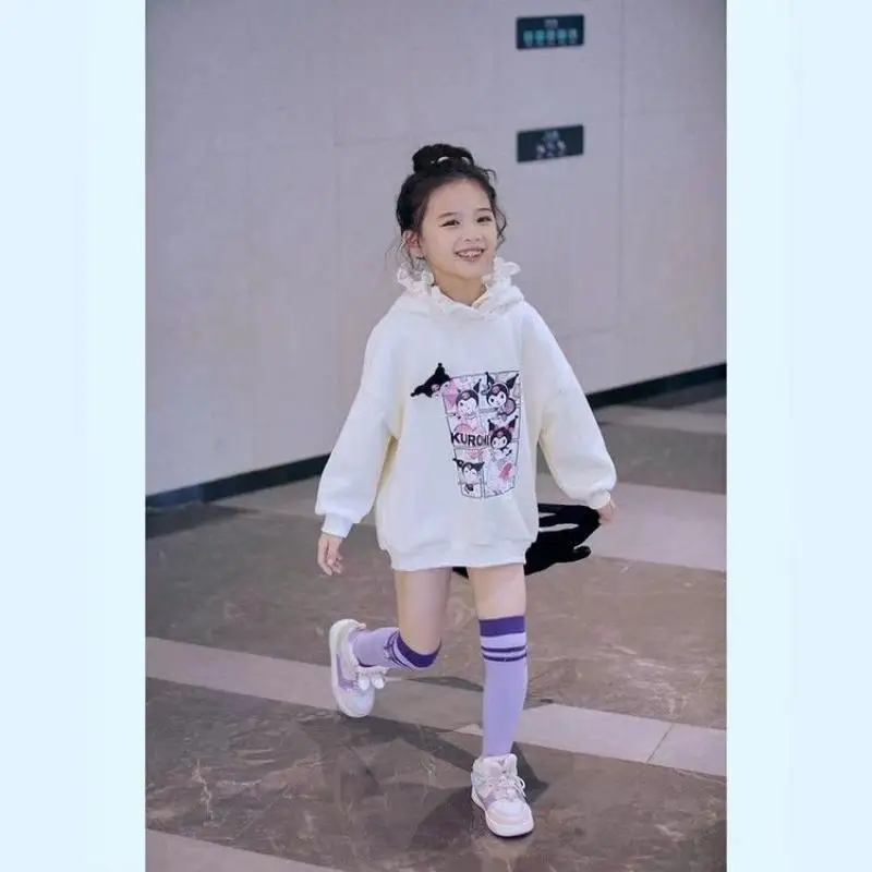 Sanrios Children Kuromi Hooded Hoodie Anime Figure Autumn Winter Sportswear Plus Velvet Keep Warm Tracksuit Coat for Kids Kawaii
Sanrios Children Kuromi Hooded Hoodie Anime Figure Autumn Winter Sportswear Plus Velvet Keep Warm Tracksuit Coat for Kids Kawaii