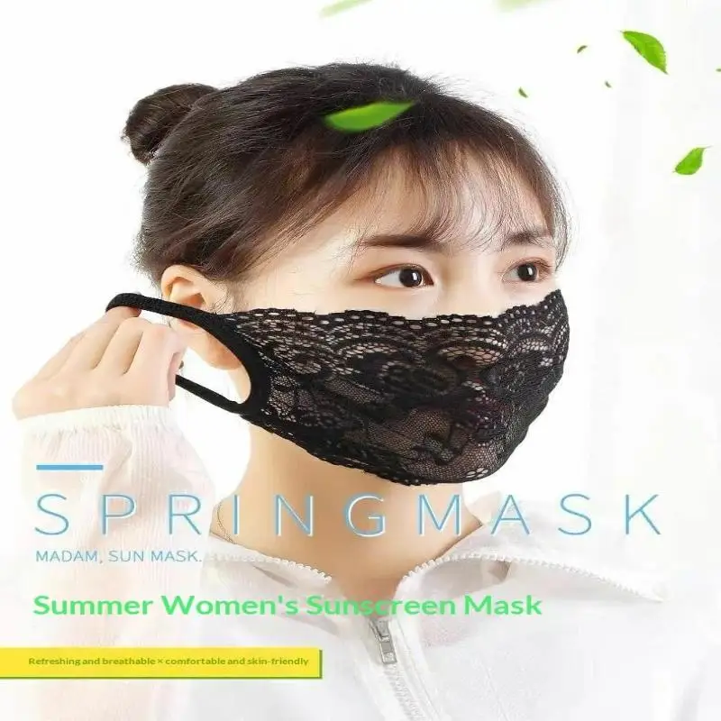 Lace Anti-UV Sunscreen Mask Breathable Ear Cord Face Cover Scarf Hanging Ear Dust-proof Scarves Mask Summer Dust-proof Veil
Lace Anti-UV Sunscreen Mask Breathable Ear Cord Face Cover Scarf Hanging Ear Dust-proof Scarves Mask Summer Dust-proof Veil