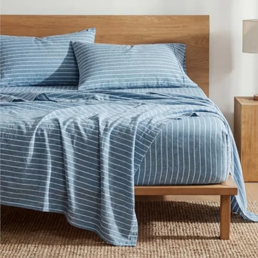 Sheets Size Fits Mattresses Up to 16" Deep 4 Pcs Breathable Bed Sheets Imitation Cotton Textured Jacquard Bedding Sheet Set Dob
Sheets Size Fits Mattresses Up to 16" Deep 4 Pcs Breathable Bed Sheets Imitation Cotton Textured Jacquard Bedding Sheet Set Dob
