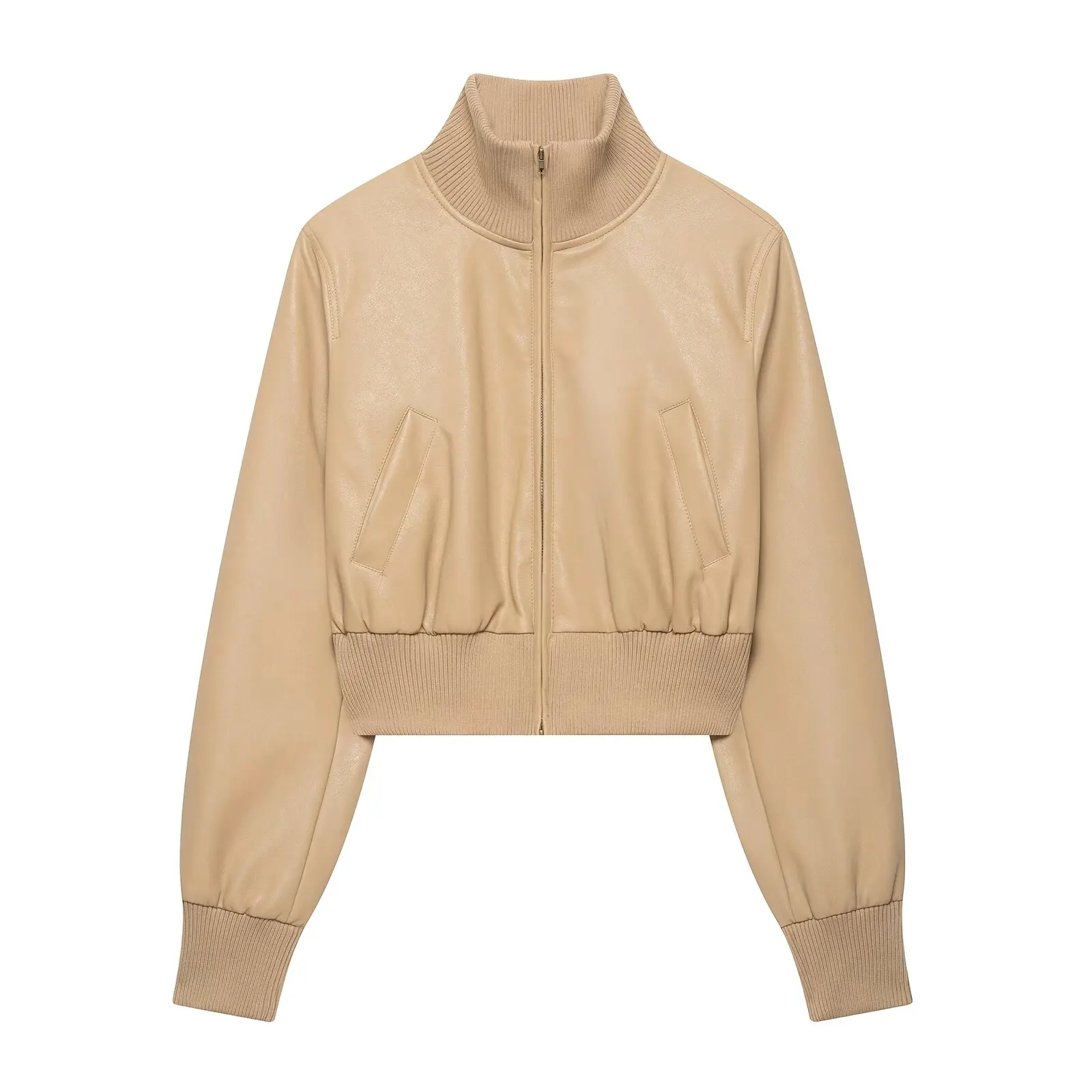 2026 Spring Autumn Women's Motor Cropped Faux Leather Jacket Lady Fashion Zipper Short PU Bomber Oversized Casual Coat Outerwear
2026 Spring Autumn Women's Motor Cropped Faux Leather Jacket Lady Fashion Zipper Short PU Bomber Oversized Casual Coat Outerwear