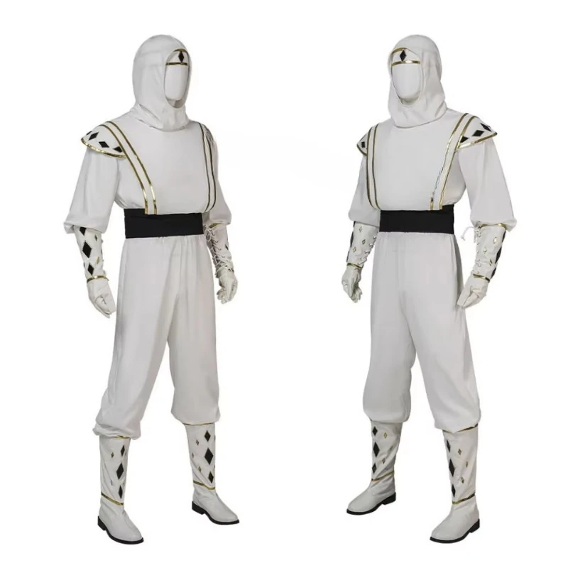 Costume Men's Black and White Ninja Cosplay Suit Performance Costume Breathable Ninja Uniform
Costume Men's Black and White Ninja Cosplay Suit Performance Costume Breathable Ninja Uniform