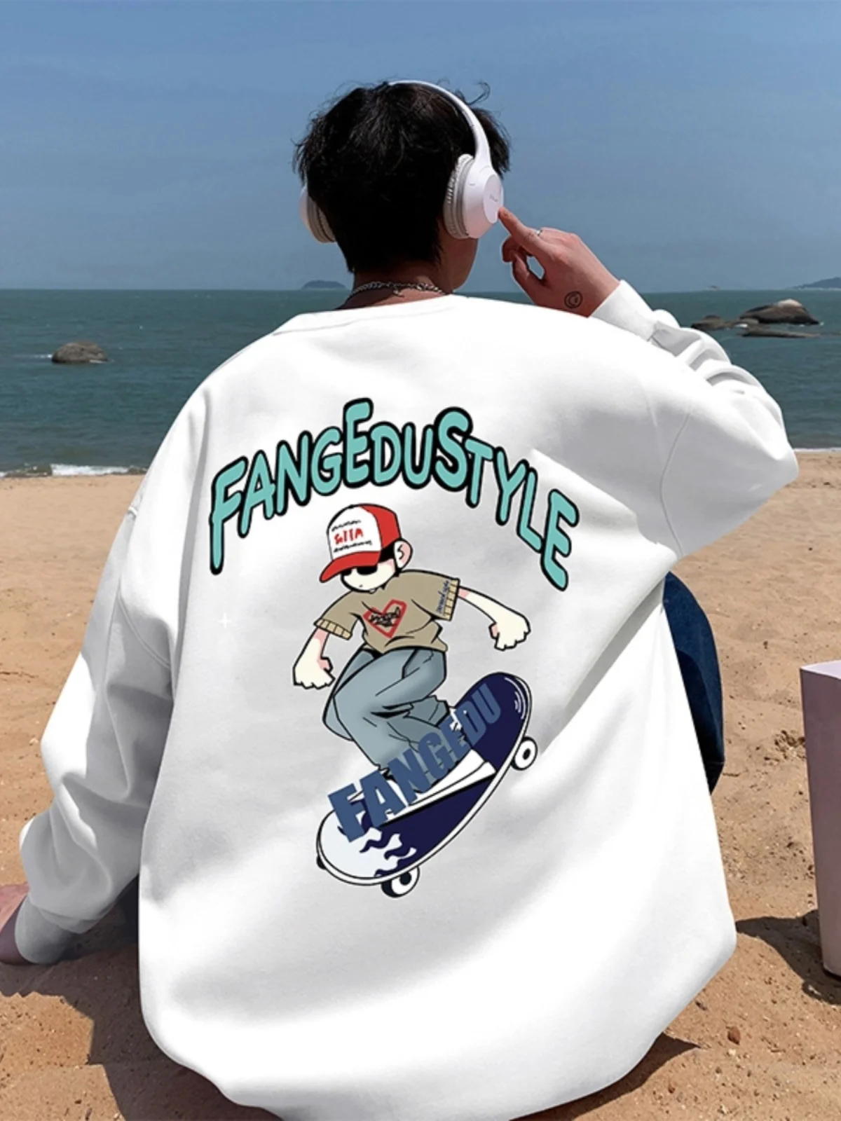 Trendy Youth Boy Sweatirt Spring Autumn Heavyweight round Ne Hatl Jaet College Student Loose Top Antibacterial
Trendy Youth Boy Sweatirt Spring Autumn Heavyweight round Ne Hatl Jaet College Student Loose Top Antibacterial