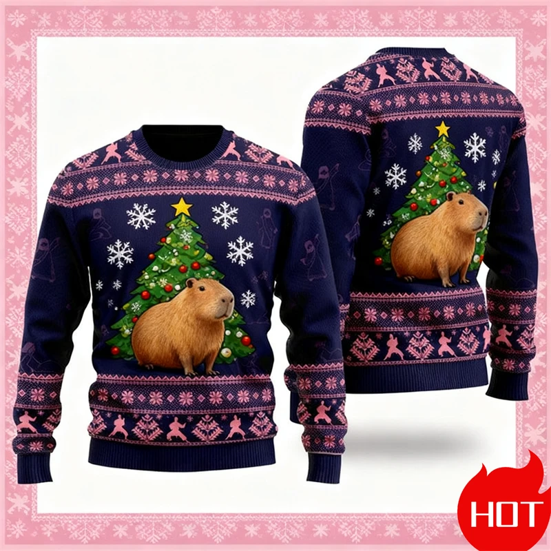 Cute Capybara Ugly Christmas Sweater For Men Women Festival Holiday Xmas Crewneck Sweatshirt 3d Print Men Christmas Sweatshirt
Cute Capybara Ugly Christmas Sweater For Men Women Festival Holiday Xmas Crewneck Sweatshirt 3d Print Men Christmas Sweatshirt