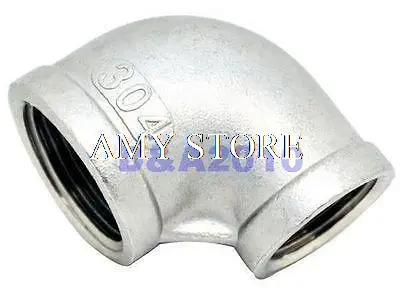 SS304 1/2" x 3/8" Elbow 90 degree angled Reducer Pipe Fitting Female threaded BSPT x BSPT
SS304 1/2" x 3/8" Elbow 90 degree angled Reducer Pipe Fitting Female threaded BSPT x BSPT