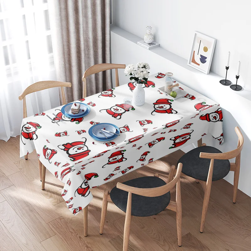 Christmas Tablecloth Red White Santa Claus Snowman Decorative Floral Fabric Dinner Party Cover Home Decoration
Christmas Tablecloth Red White Santa Claus Snowman Decorative Floral Fabric Dinner Party Cover Home Decoration