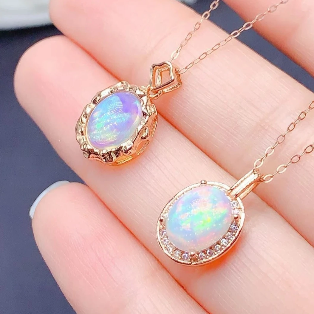 7mm*9mm Australian Natural Opal Pendant with Certificate Genuine Opal 925 Silver Pendant with Certificate Romantic Gift for Girl
7mm*9mm Australian Natural Opal Pendant with Certificate Genuine Opal 925 Silver Pendant with Certificate Romantic Gift for Girl