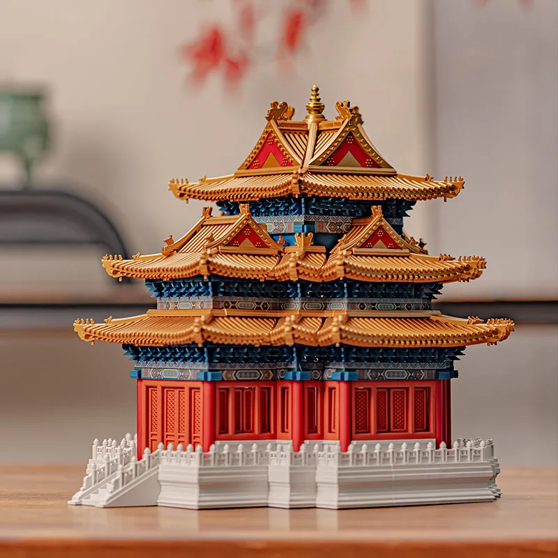 Building block Forbidden City corner building mortise and tenon building block bucket arch
Building block Forbidden City corner building mortise and tenon building block bucket arch