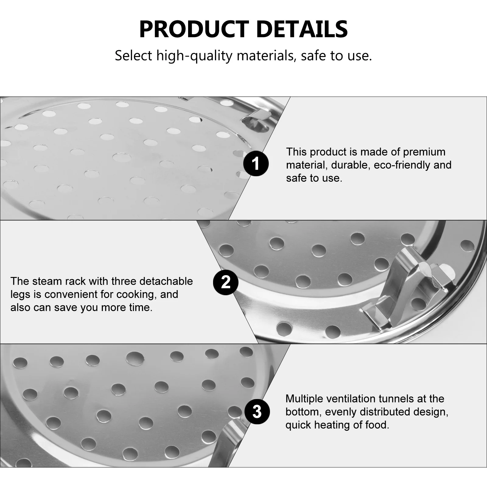 22Cm Stainless Steel Steamer Round Stand For Pots Kitchen Cooking Baking Roasting Steamer Stand Round Steaming Rack
22Cm Stainless Steel Steamer Round Stand For Pots Kitchen Cooking Baking Roasting Steamer Stand Round Steaming Rack