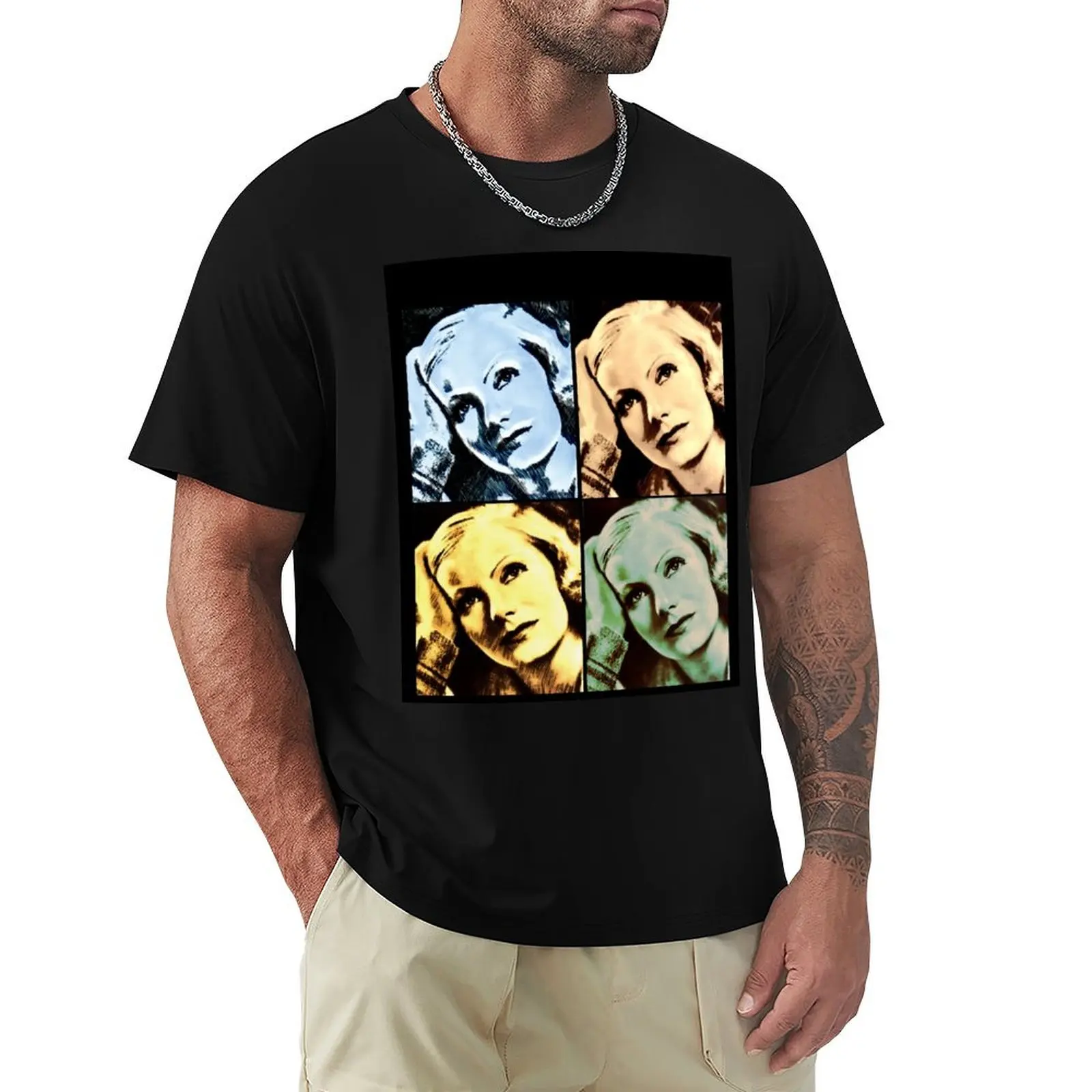 Greta Garbo modern vintage T-Shirt Retro Style Print Casual Top
Greta Garbo modern vintage T-Shirt Retro Style Print Casual Top