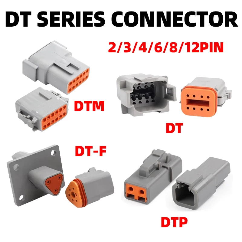 1Sets DEUTSCH Connector DT/DTM/DTP/DTF Flange Male Female Waterproof Car Automobile DT04 DT06 DT Connector 2/3/4/6/8/12Pin
1Sets DEUTSCH Connector DT/DTM/DTP/DTF Flange Male Female Waterproof Car Automobile DT04 DT06 DT Connector 2/3/4/6/8/12Pin