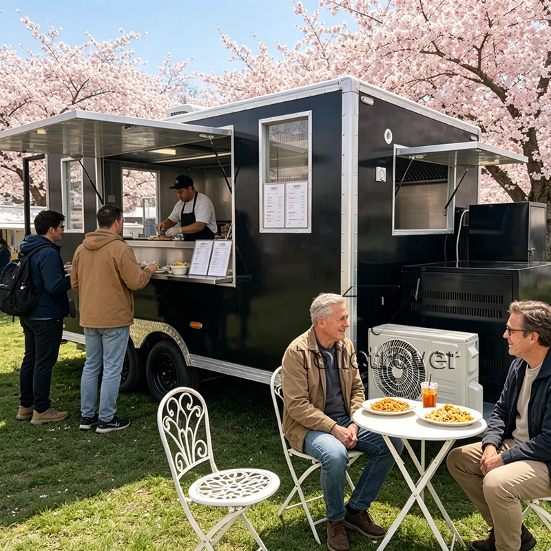 New Design Hot Dog Fast Food Truck Commercial Food Trailer Outdoor Mobile Food Truck Trailer with Air Conditioner
New Design Hot Dog Fast Food Truck Commercial Food Trailer Outdoor Mobile Food Truck Trailer with Air Conditioner