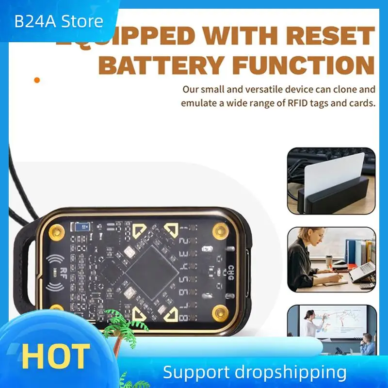 B24A Chameleon Ultra RFID Считыватель смарт-чипов Эмулятор смарт-карт NFC Дубликатор + 5XCUID Брелок 125K 13,56M ID Декодер IC-карт
B24A Chameleon Ultra RFID Считыватель смарт-чипов Эмулятор смарт-карт NFC Дубликатор + 5XCUID Брелок 125K 13,56M ID Декодер IC-карт