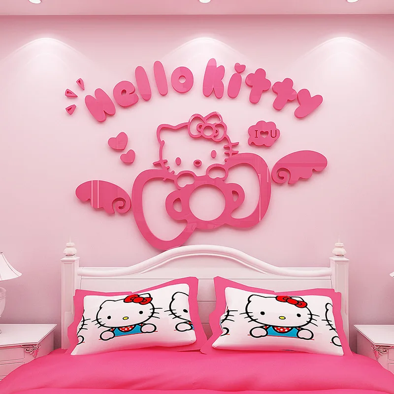 Sanrio hello Kitty bowknot decoration for home or kitchen decor Children's room wall decoration wallpaper mirror stickers
Sanrio hello Kitty bowknot decoration for home or kitchen decor Children's room wall decoration wallpaper mirror stickers