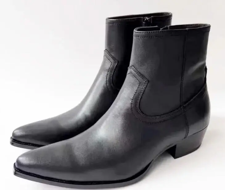 British Camel Cow Leather Man Chelsea Boots Pointed Toe Zipper Side Wood Square Heel Real Suede Ankle Boots Zapatos Hombres
British Camel Cow Leather Man Chelsea Boots Pointed Toe Zipper Side Wood Square Heel Real Suede Ankle Boots Zapatos Hombres