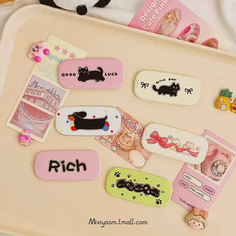 Korean Makeup Mirror Folding Invisible Cartoon Phone Holder Cute Portable Back Sticker New Desktop Universal Adhesive Support
Korean Makeup Mirror Folding Invisible Cartoon Phone Holder Cute Portable Back Sticker New Desktop Universal Adhesive Support