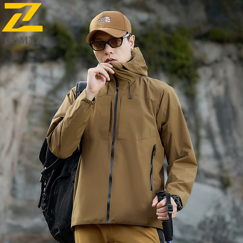 Men's Jacket 2025 Autumn New Minimalist Fashion Hooded Windproof Waterproof Coat Outdoor Casual Lightweight Breathable Coats
Men's Jacket 2025 Autumn New Minimalist Fashion Hooded Windproof Waterproof Coat Outdoor Casual Lightweight Breathable Coats