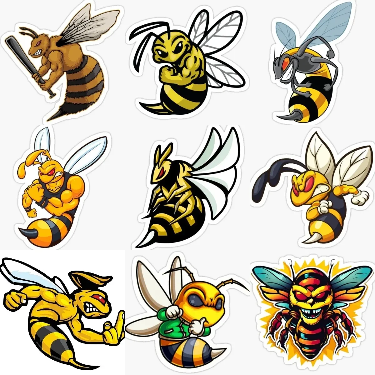Creative Anger Strong Bees Catoon Sticker for Covered Scratch Decorate Car Motorcycle Truck Room Helmet Van Decal Accessories
Creative Anger Strong Bees Catoon Sticker for Covered Scratch Decorate Car Motorcycle Truck Room Helmet Van Decal Accessories