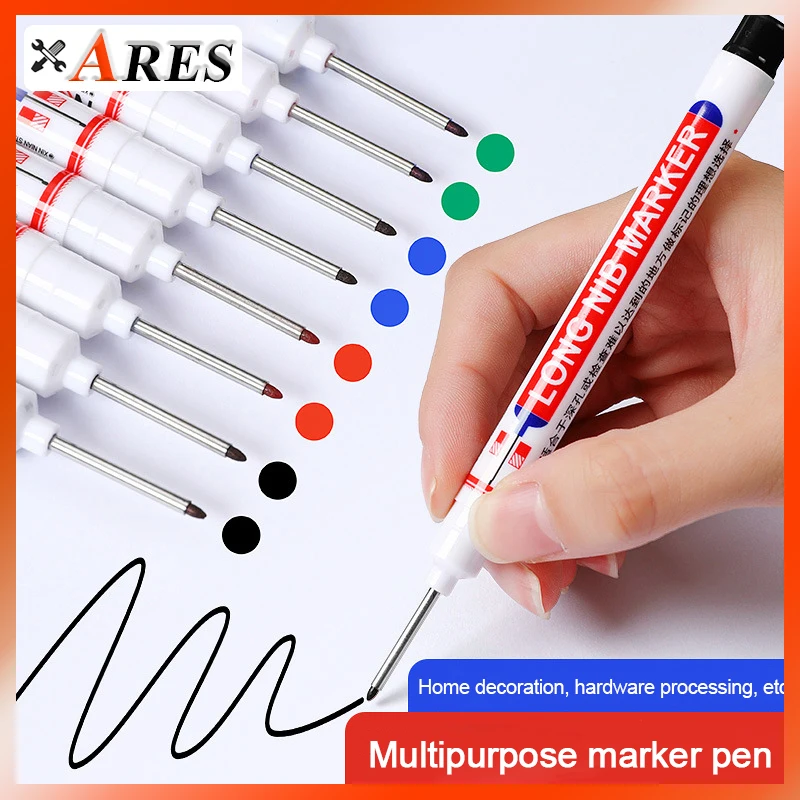 Woodworker Long Head Marker 20mm Construction Deep Hole Multifunctional Waterproof Quick Drying Marker Pen Woodworking Tools Set
Woodworker Long Head Marker 20mm Construction Deep Hole Multifunctional Waterproof Quick Drying Marker Pen Woodworking Tools Set