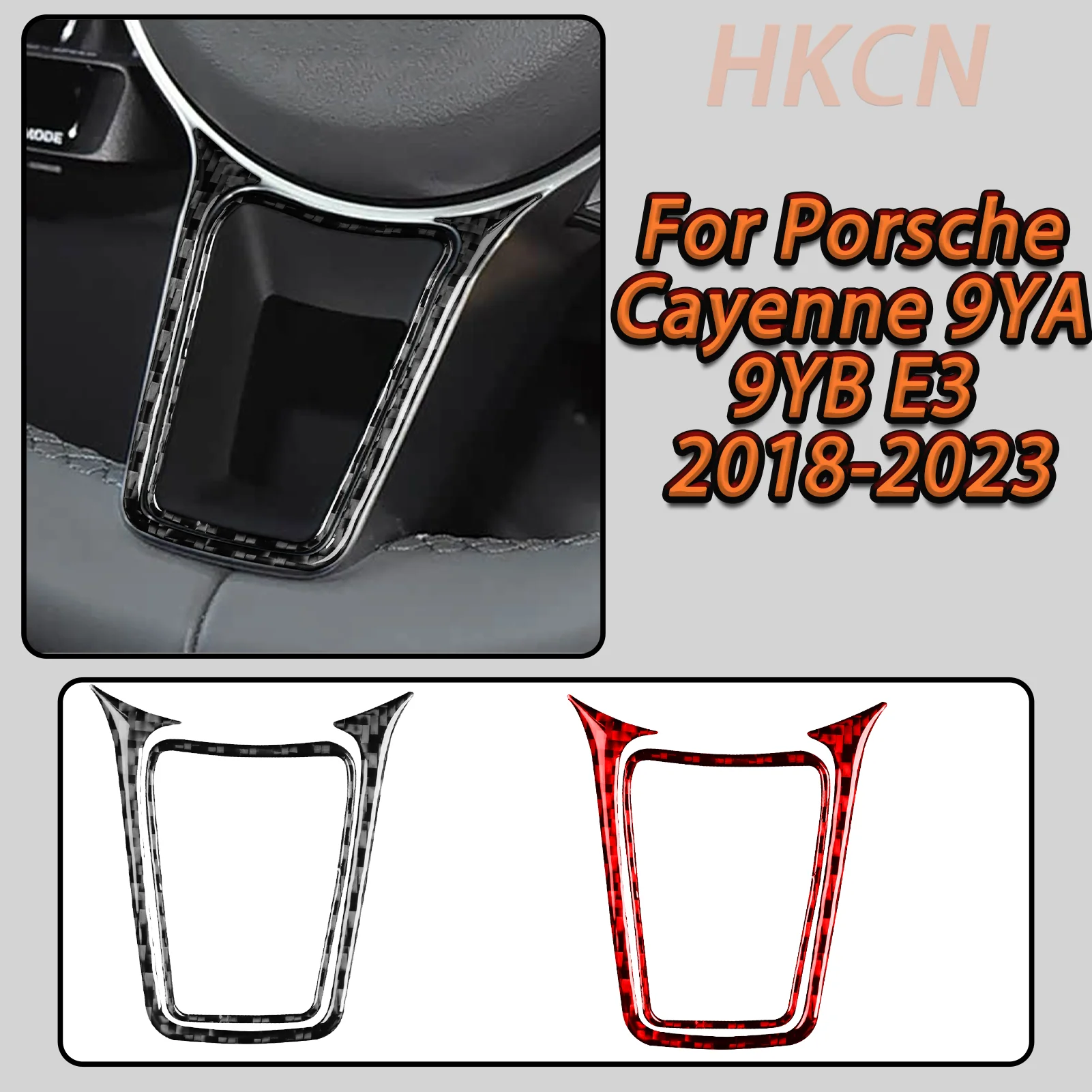 For Porsche Cayenne E3 9YA 9YB 2018-2023 Car Steering Wheel Chin Panel Frame Decorative Carbon Fiber Interior Accessory Sticker
For Porsche Cayenne E3 9YA 9YB 2018-2023 Car Steering Wheel Chin Panel Frame Decorative Carbon Fiber Interior Accessory Sticker