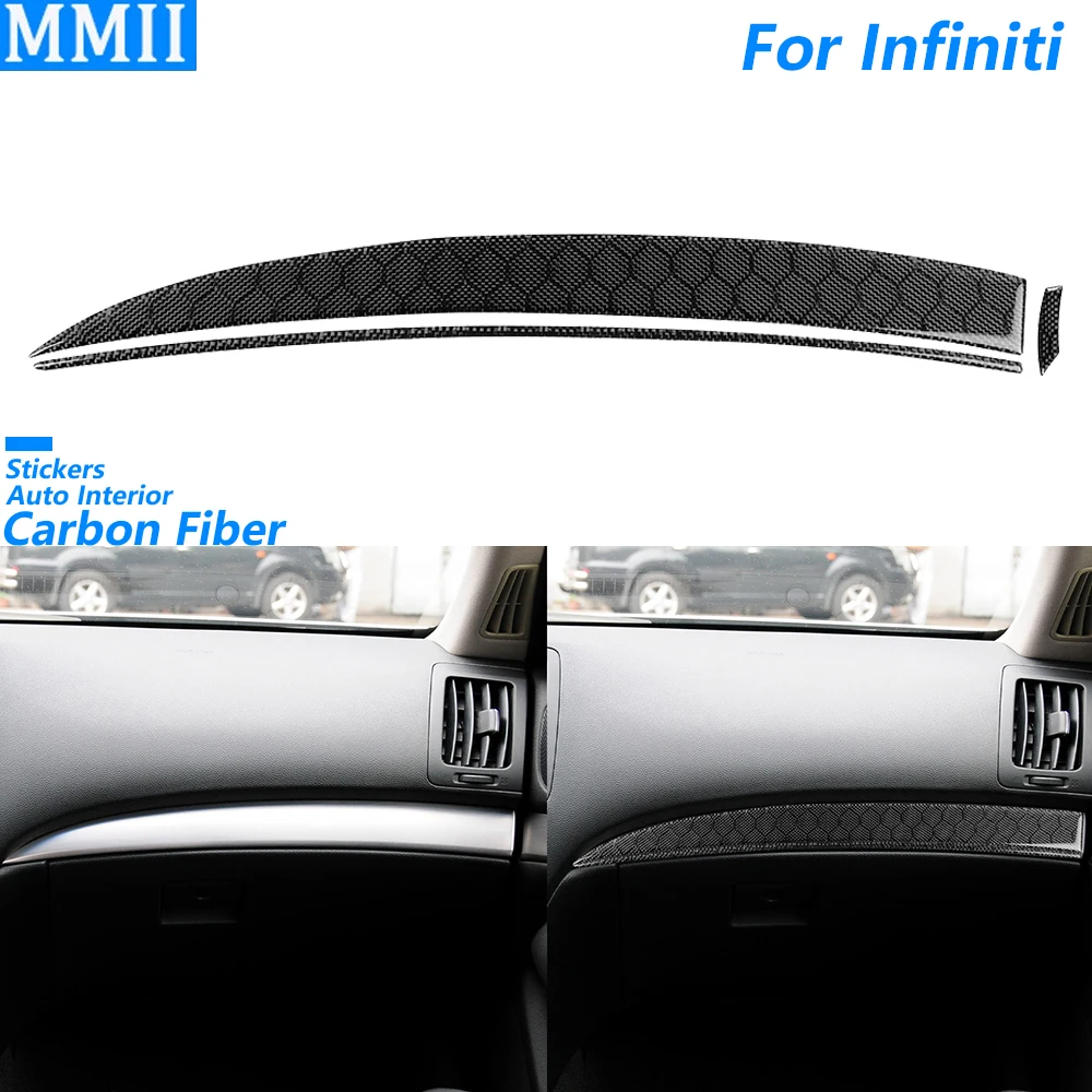 For Infiniti G35 G37 G25 Q60 Hexagonal Honeycomb Carbon Fiber Co-pilot Dashboard Panel Decorative Cover Car Accessories Sticker
For Infiniti G35 G37 G25 Q60 Hexagonal Honeycomb Carbon Fiber Co-pilot Dashboard Panel Decorative Cover Car Accessories Sticker