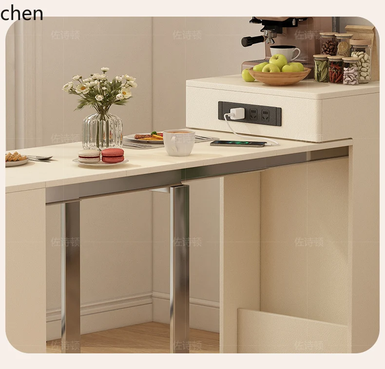 CP Cream Wind Narrow Island Table Integrated Household Retractable Restaurant Small Apartment Modern and Simple
CP Cream Wind Narrow Island Table Integrated Household Retractable Restaurant Small Apartment Modern and Simple