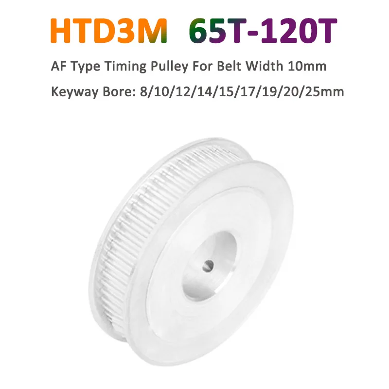 1pc 65T-120T HTD3M Timing Pulley Bore 8-25mm 65 68 70 72 75 76 80 90 100 110 120 Teeth Synchronous Wheel For Belt Width 10mm
1pc 65T-120T HTD3M Timing Pulley Bore 8-25mm 65 68 70 72 75 76 80 90 100 110 120 Teeth Synchronous Wheel For Belt Width 10mm