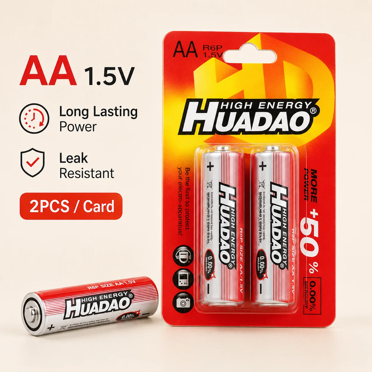 Long Lasting 1.5V AA Alkaline Disposable Batteries 4-40PCS Leak Resistant Power Supply for Daily Small Electronic Appliances
Long Lasting 1.5V AA Alkaline Disposable Batteries 4-40PCS Leak Resistant Power Supply for Daily Small Electronic Appliances