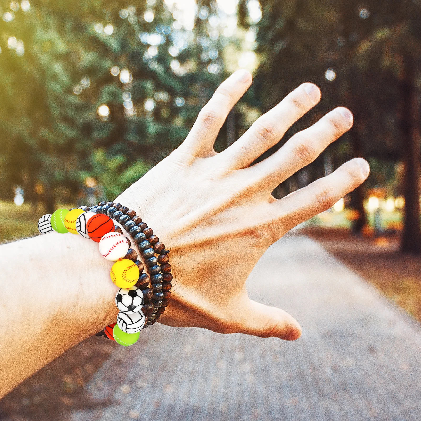 30pcs Silicone For Bracelet Making Ball Spacer Beads Sports Theme Craft Jewelry Supplies Keychain Decor Basketball Soccer
30pcs Silicone For Bracelet Making Ball Spacer Beads Sports Theme Craft Jewelry Supplies Keychain Decor Basketball Soccer