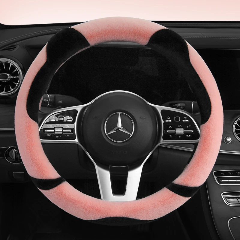 Plush Steering Wheel Cover for Women 38 CM Car Styling Universal Leather Steering Wheel Cover for Girls Cute Car Accessories
Plush Steering Wheel Cover for Women 38 CM Car Styling Universal Leather Steering Wheel Cover for Girls Cute Car Accessories