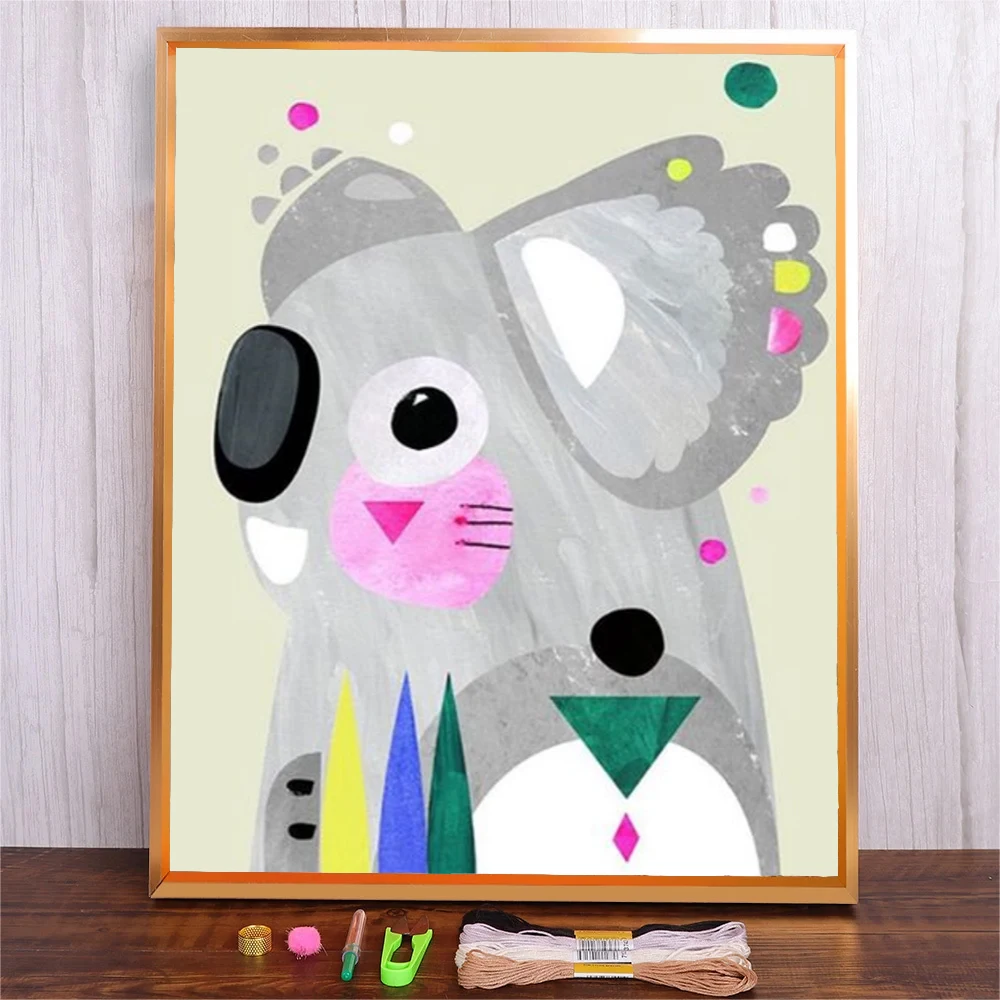 DMC Cotton Thread Needlework DIY Cross-stitch Full Embroidery Kits Cartoon Koala Patterns Cross Stitch Printed On Canvas
DMC Cotton Thread Needlework DIY Cross-stitch Full Embroidery Kits Cartoon Koala Patterns Cross Stitch Printed On Canvas