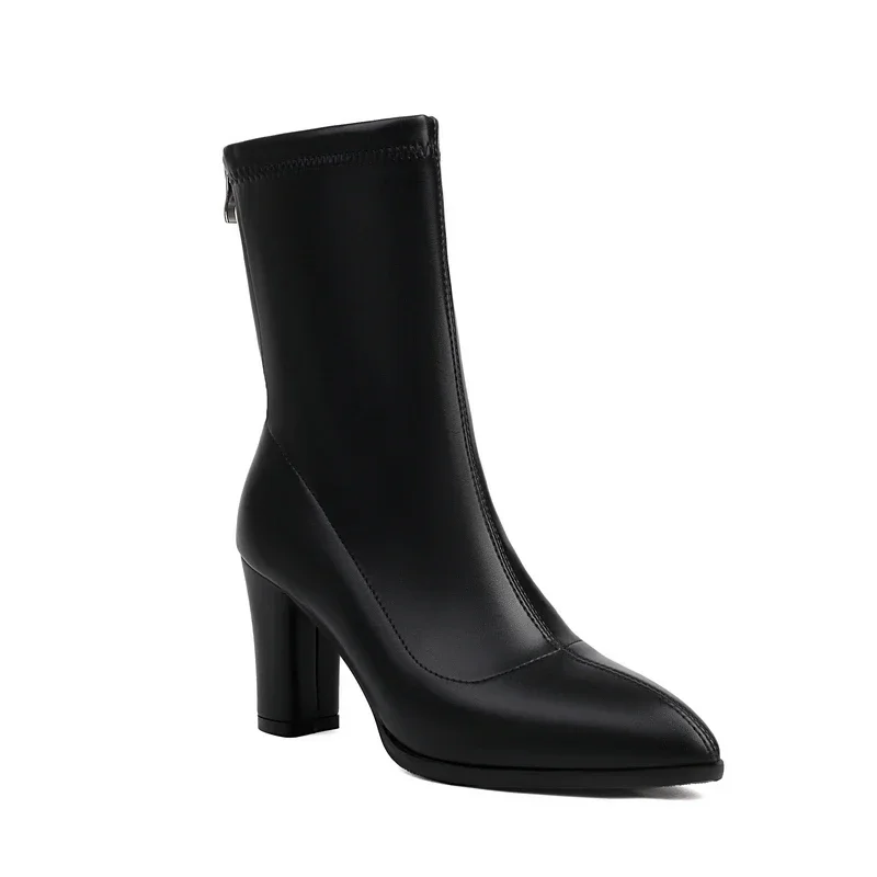 Golden Silver Stretch Socks Botines Big Size 44 43 Zipper Back Pointed Toe Block High Heels Sexy Fashion Women Ankle Boots
Golden Silver Stretch Socks Botines Big Size 44 43 Zipper Back Pointed Toe Block High Heels Sexy Fashion Women Ankle Boots